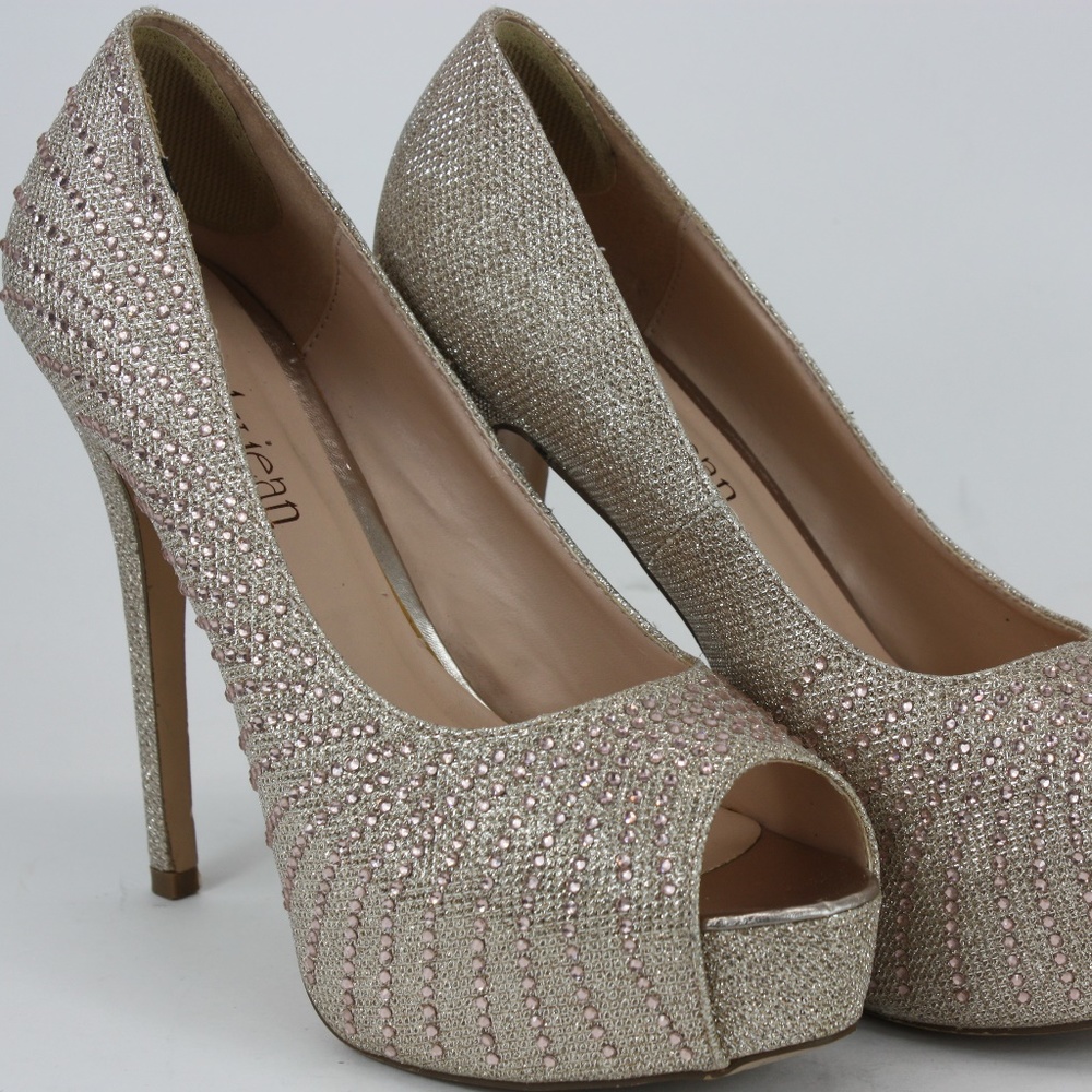Cathy Jean Womens Heels  Gem Studded F17 Stiletto
